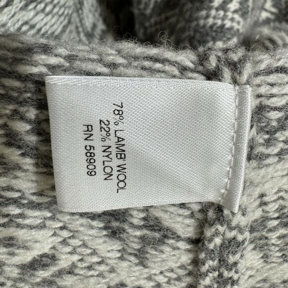 EUC Chelsea &‎ Violet New Womens Grey Print Sweater Jacket Medium Geometric-M - Picture 4 of 5